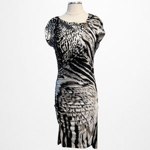 Roberto Cavalli Bodycon Animal Print Dress